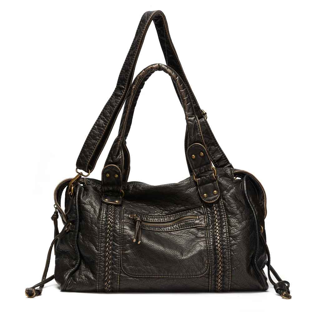 Sac à Main Femme en Cuir Vintage pour les Cours - LUNA