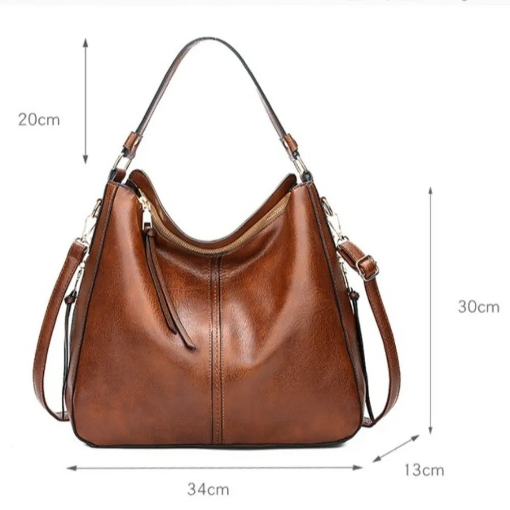 Sac Cabas Effet Cuir Vintage