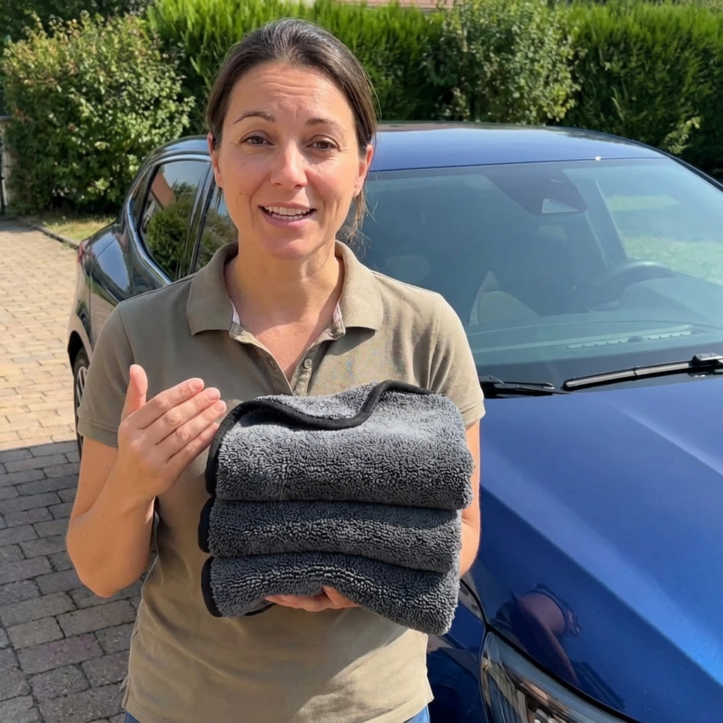 BLXCKAUTO™ – Chiffon Microfibre XXL | Nettoyage auto sans traces