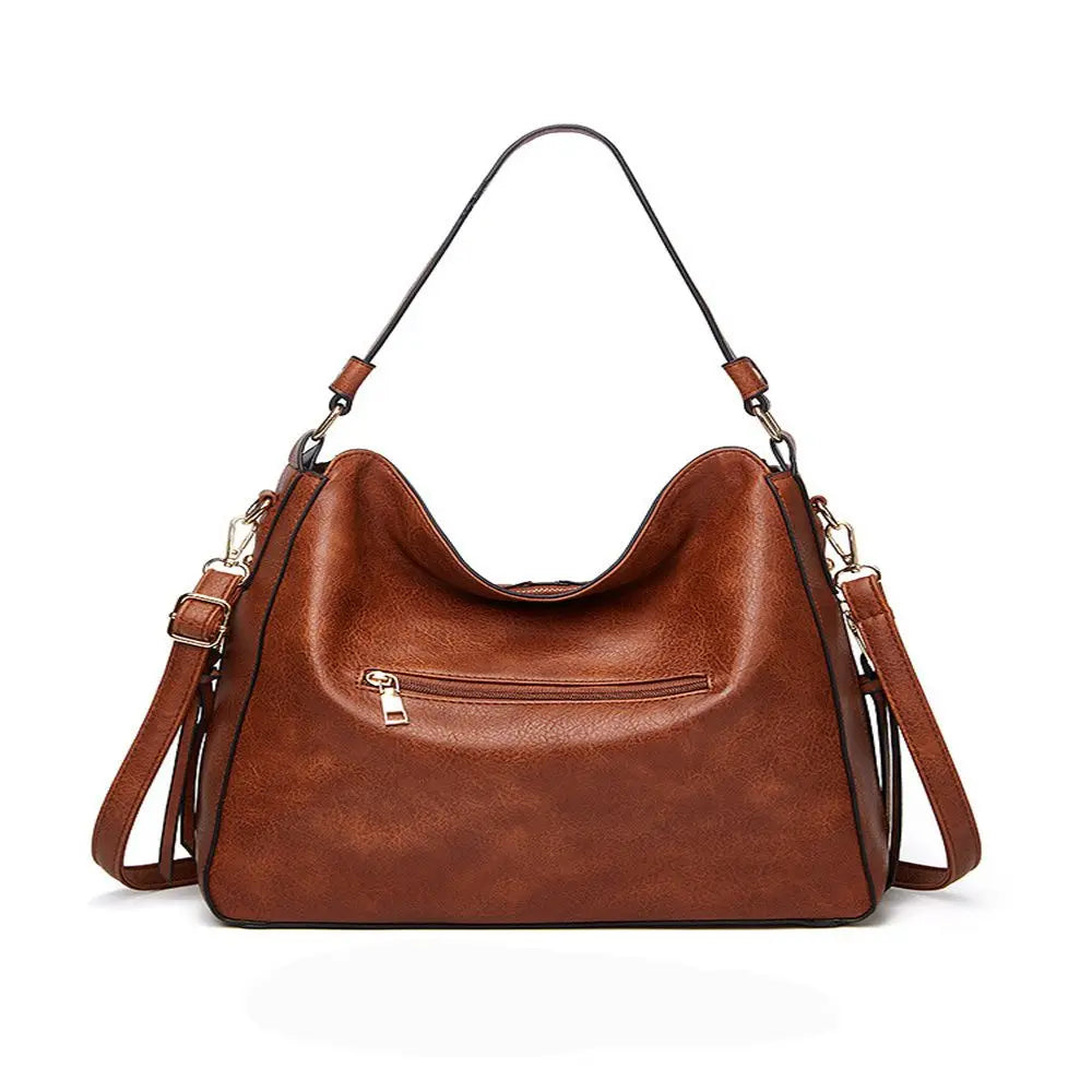 Sac Cabas Effet Cuir Vintage