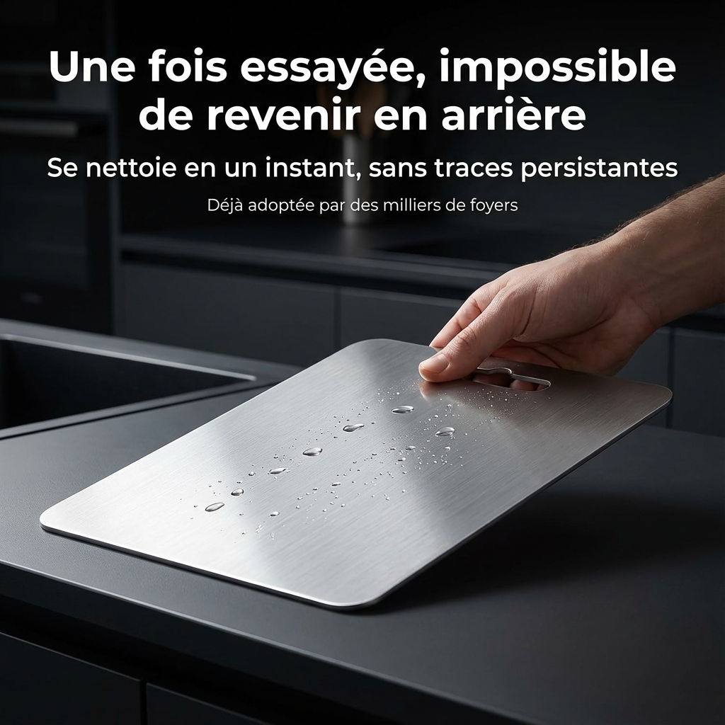 BLXCKBOARD™ – Planche à découper hygiénique en titane