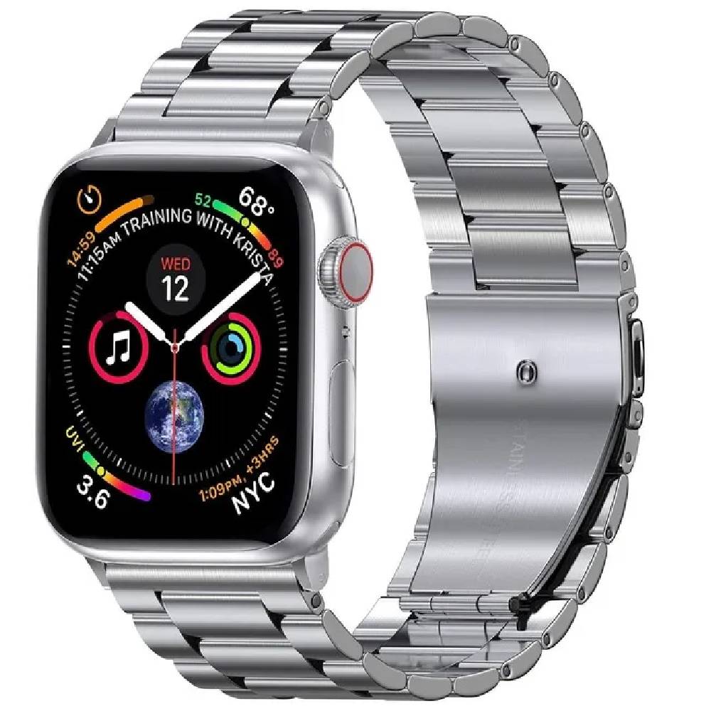 Bracelet en Acier Inoxydable pour Apple Watch – Résistant et Élégant