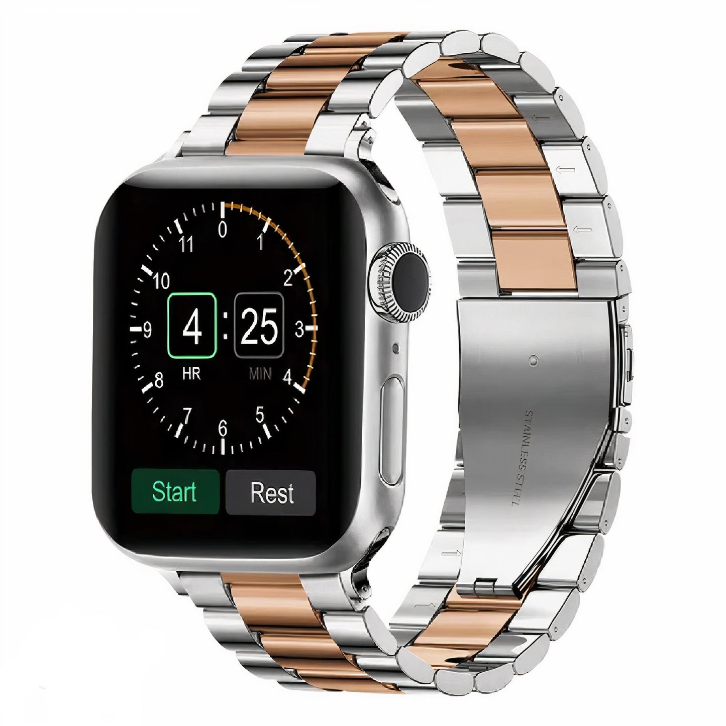 Bracelet en Acier Inoxydable pour Apple Watch – Résistant et Élégant