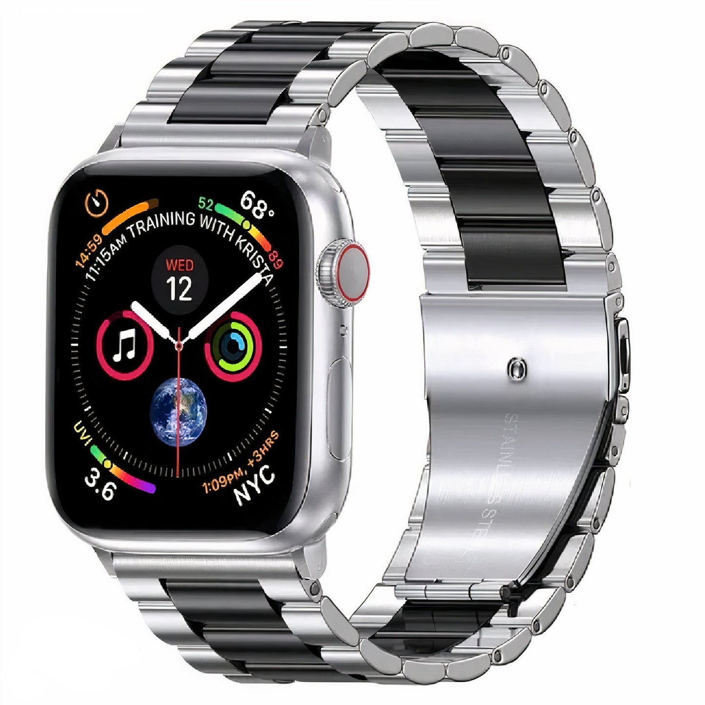 Bracelet en Acier Inoxydable pour Apple Watch – Résistant et Élégant