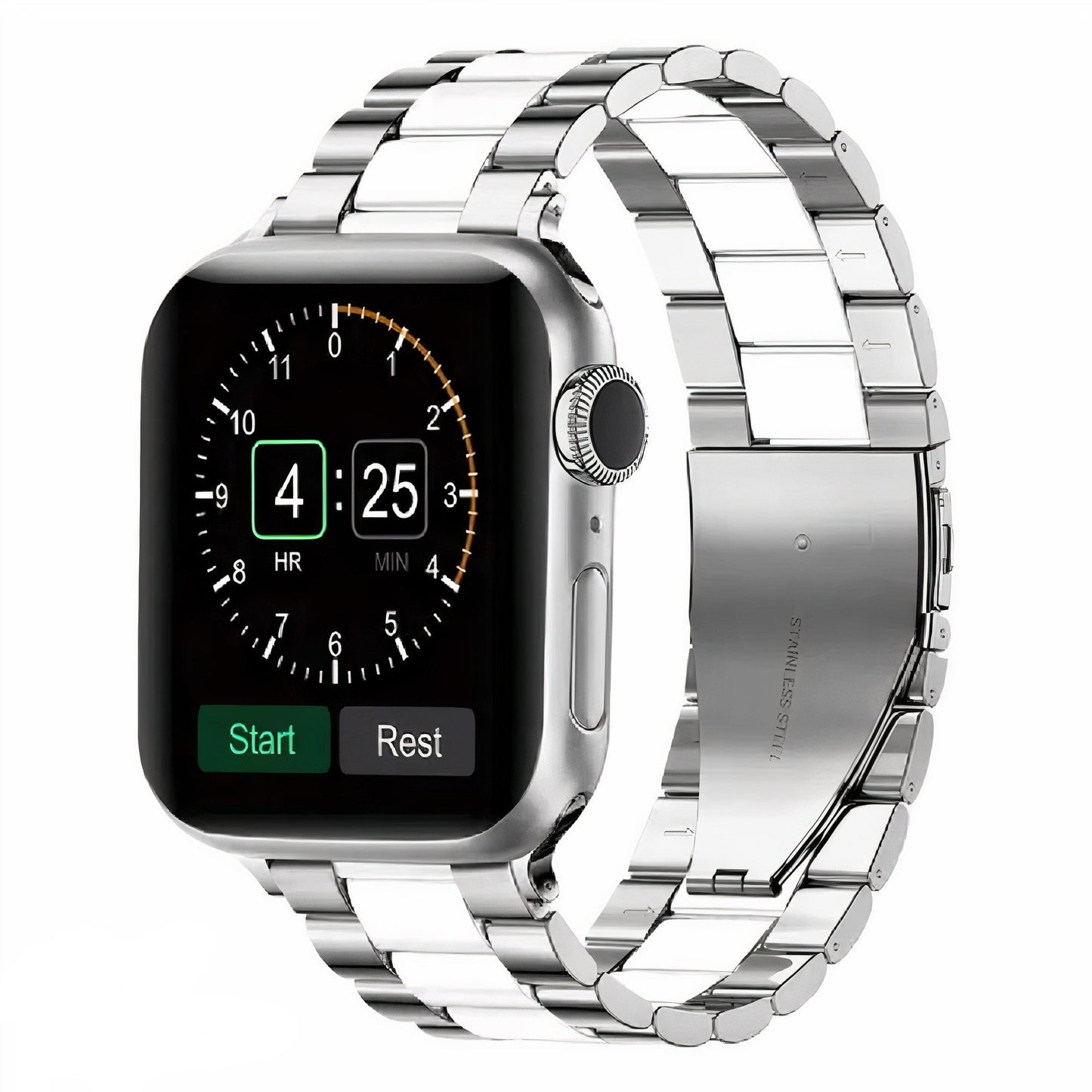 Bracelet en Acier Inoxydable pour Apple Watch – Résistant et Élégant