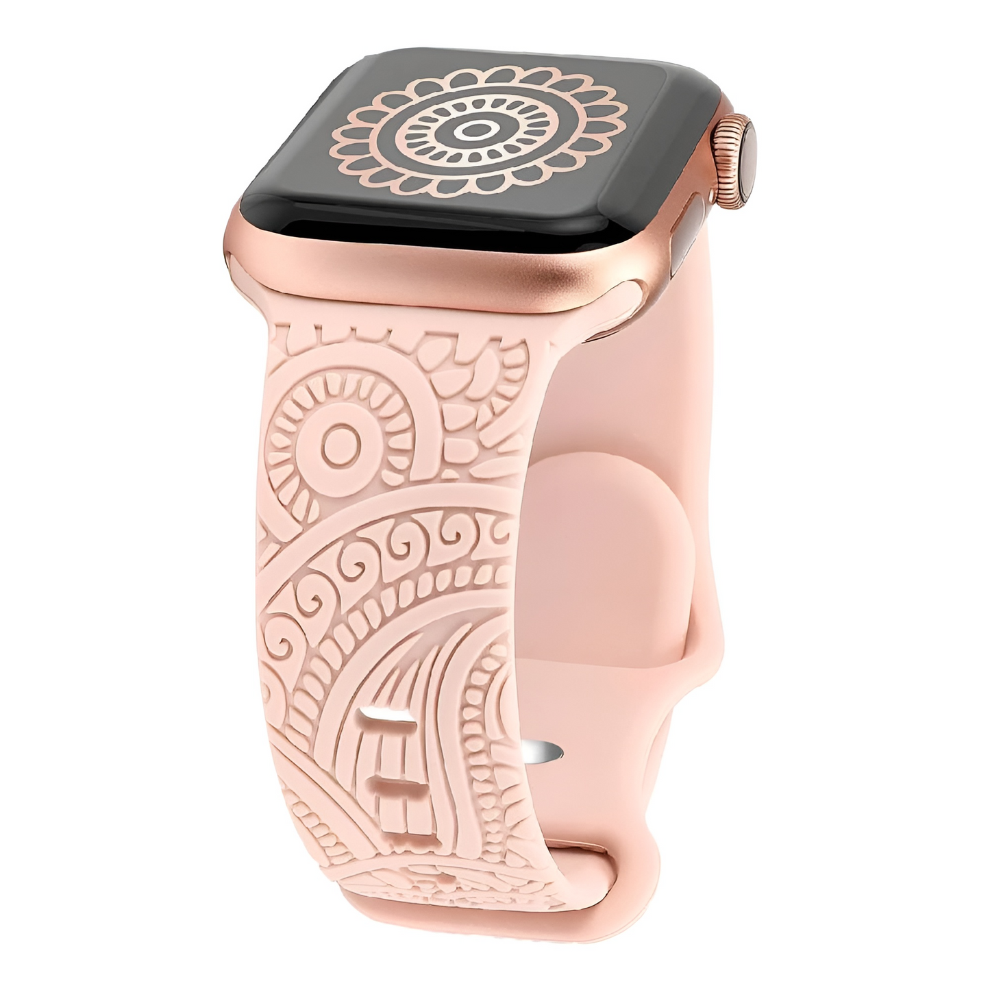 Bracelet Gravé en Acier pour Apple Watch – Un Design Raffiné