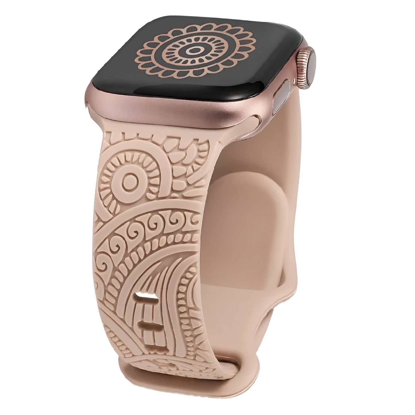 Bracelet Gravé en Acier pour Apple Watch – Un Design Raffiné