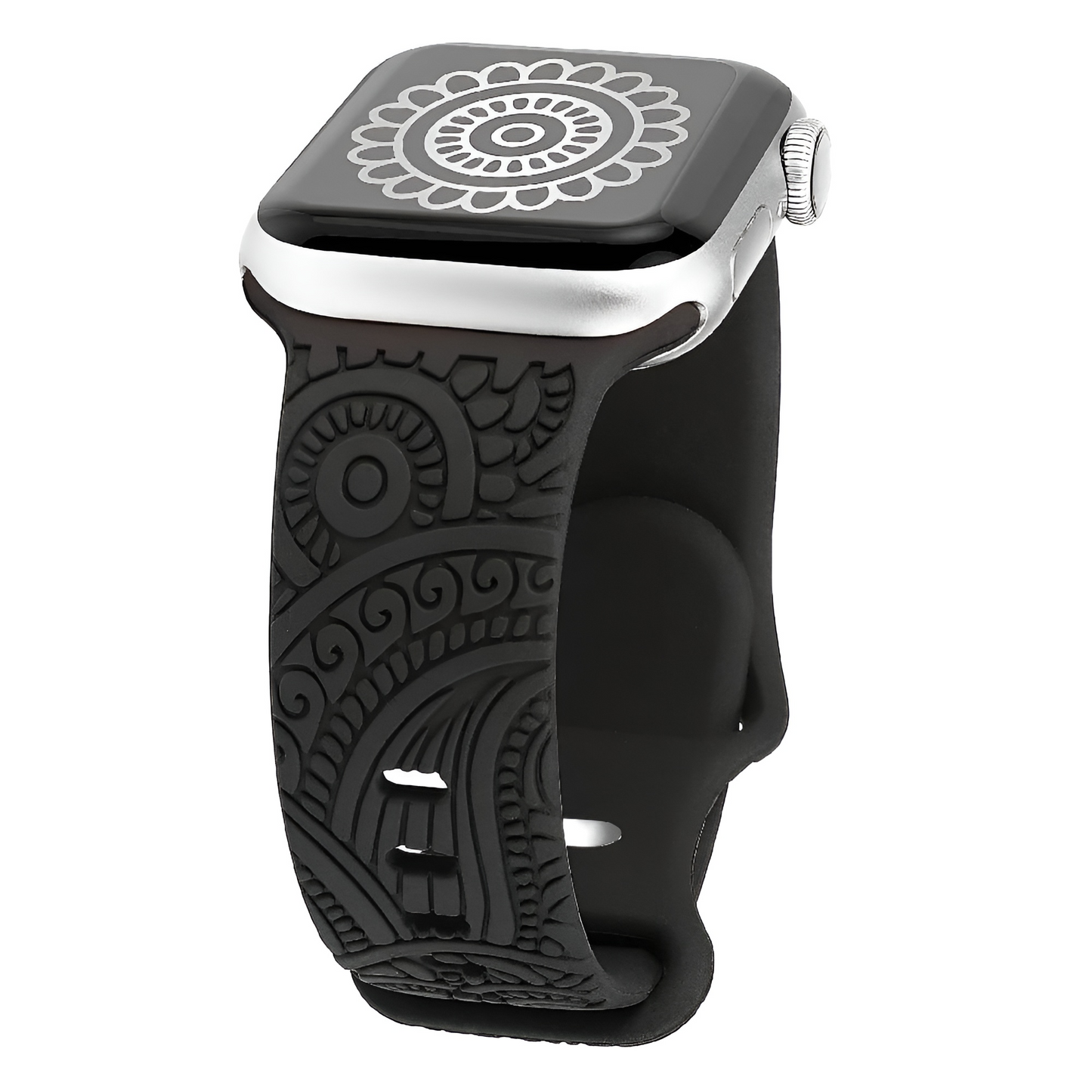 Bracelet Gravé en Acier pour Apple Watch – Un Design Raffiné