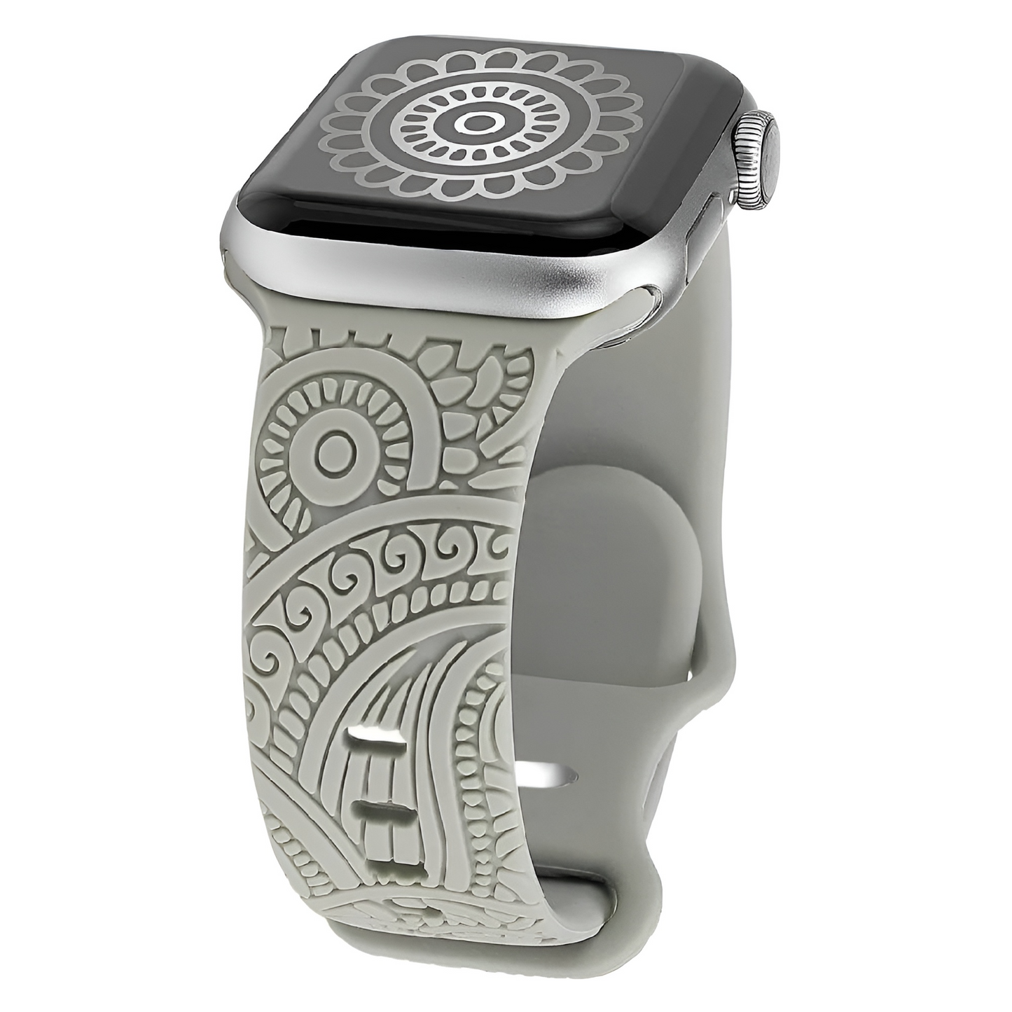 Bracelet Gravé en Acier pour Apple Watch – Un Design Raffiné
