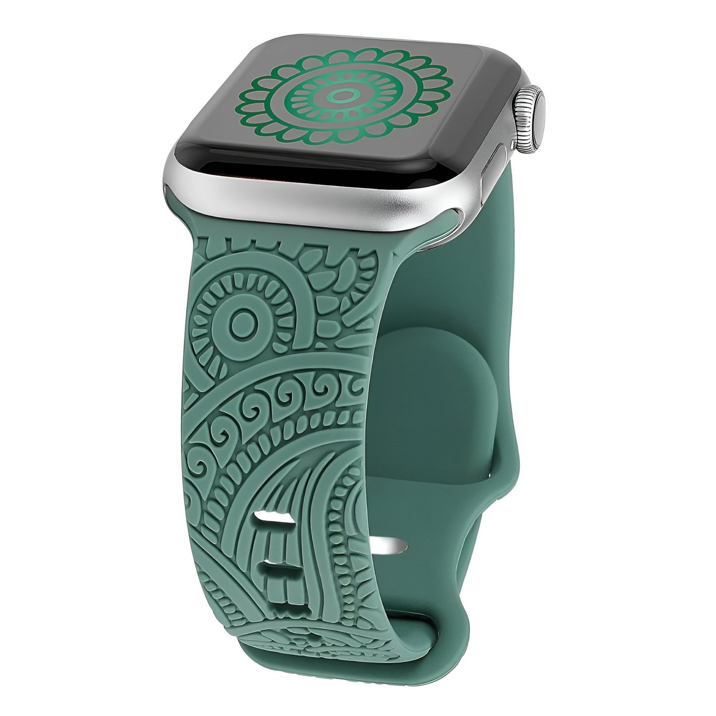 Bracelet Gravé en Acier pour Apple Watch – Un Design Raffiné