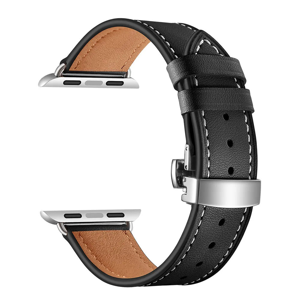 Bracelet en Cuir Blxck France pour Apple Watch – Finition Haut de Gamme