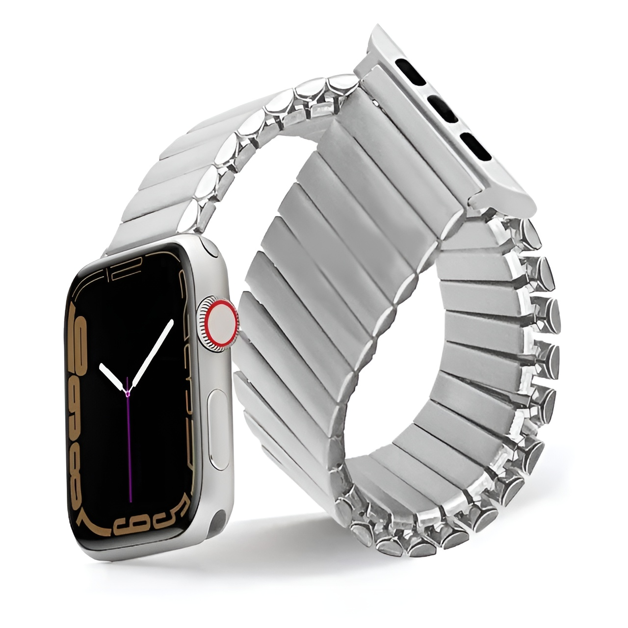 Bracelet en Acier Élastique pour Apple Watch – Un Ajustement Parfait