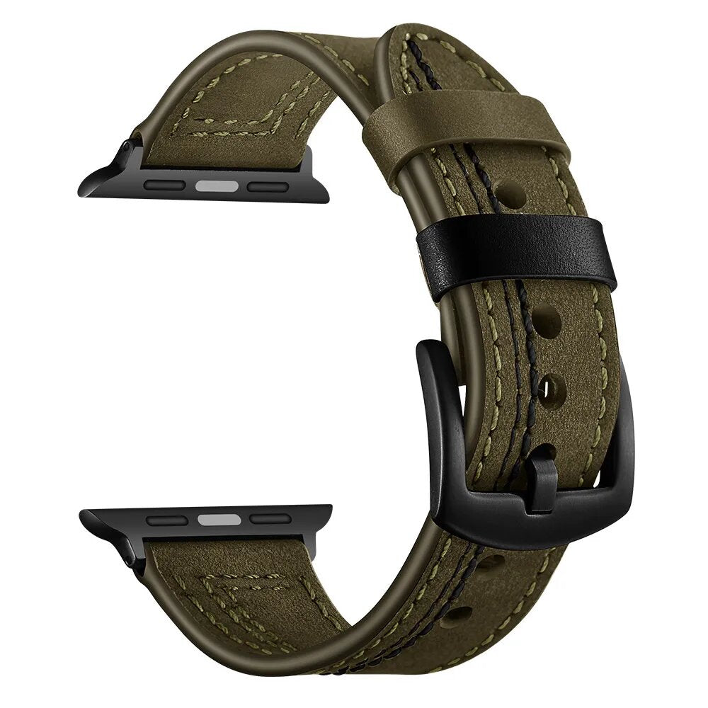 Bracelet en Cuir Luxe pour Apple Watch – Une Touche de Prestige