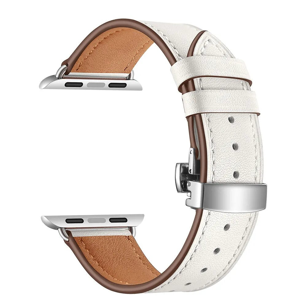 Bracelet en Cuir Blxck France pour Apple Watch – Finition Haut de Gamme
