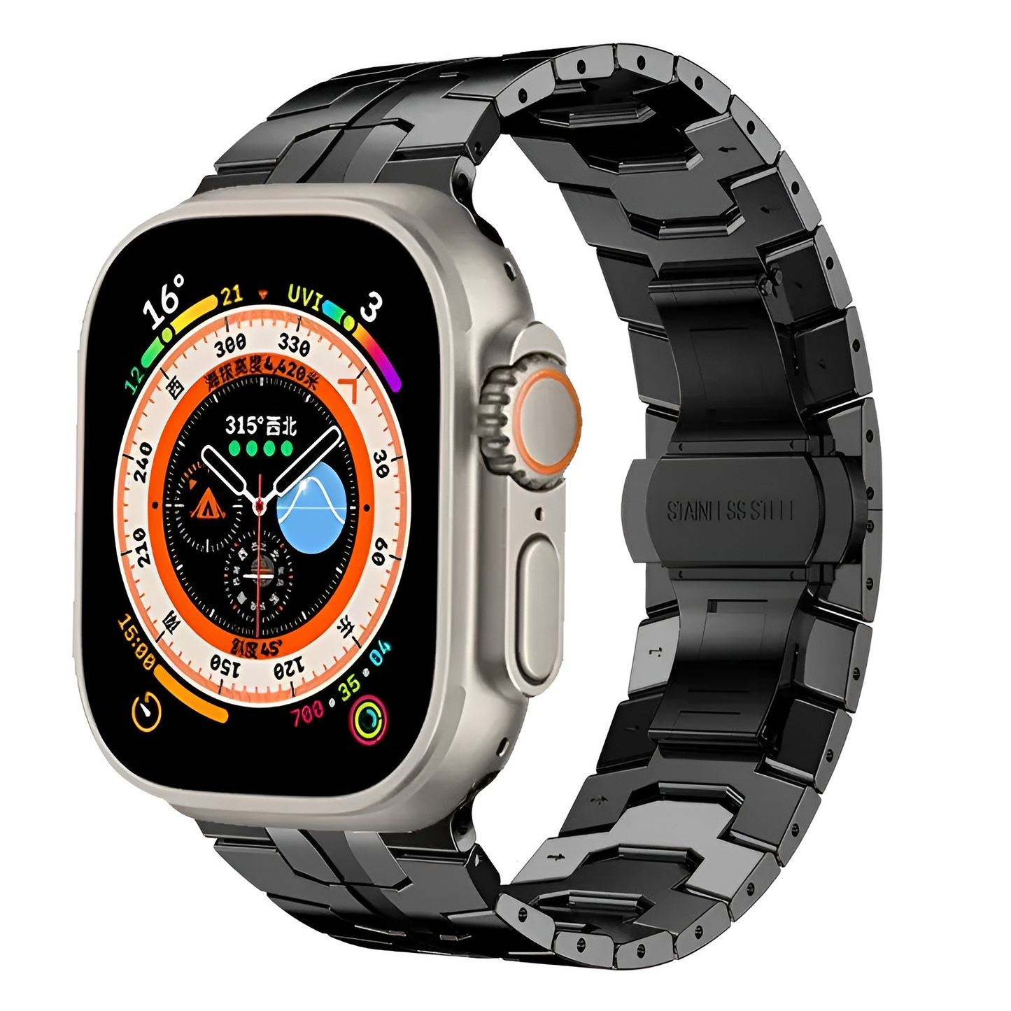 Bracelet en Métal pour Apple Watch – Brillance et Robustesse