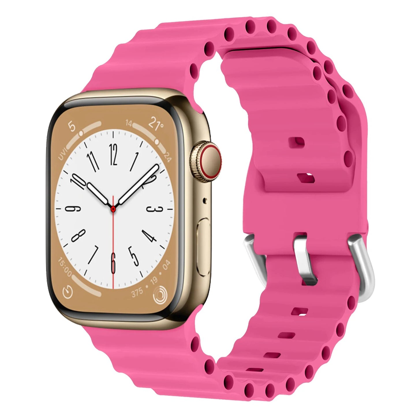 Bracelet en Silicone Sport pour Apple Watch – Étanche et Ergonomique