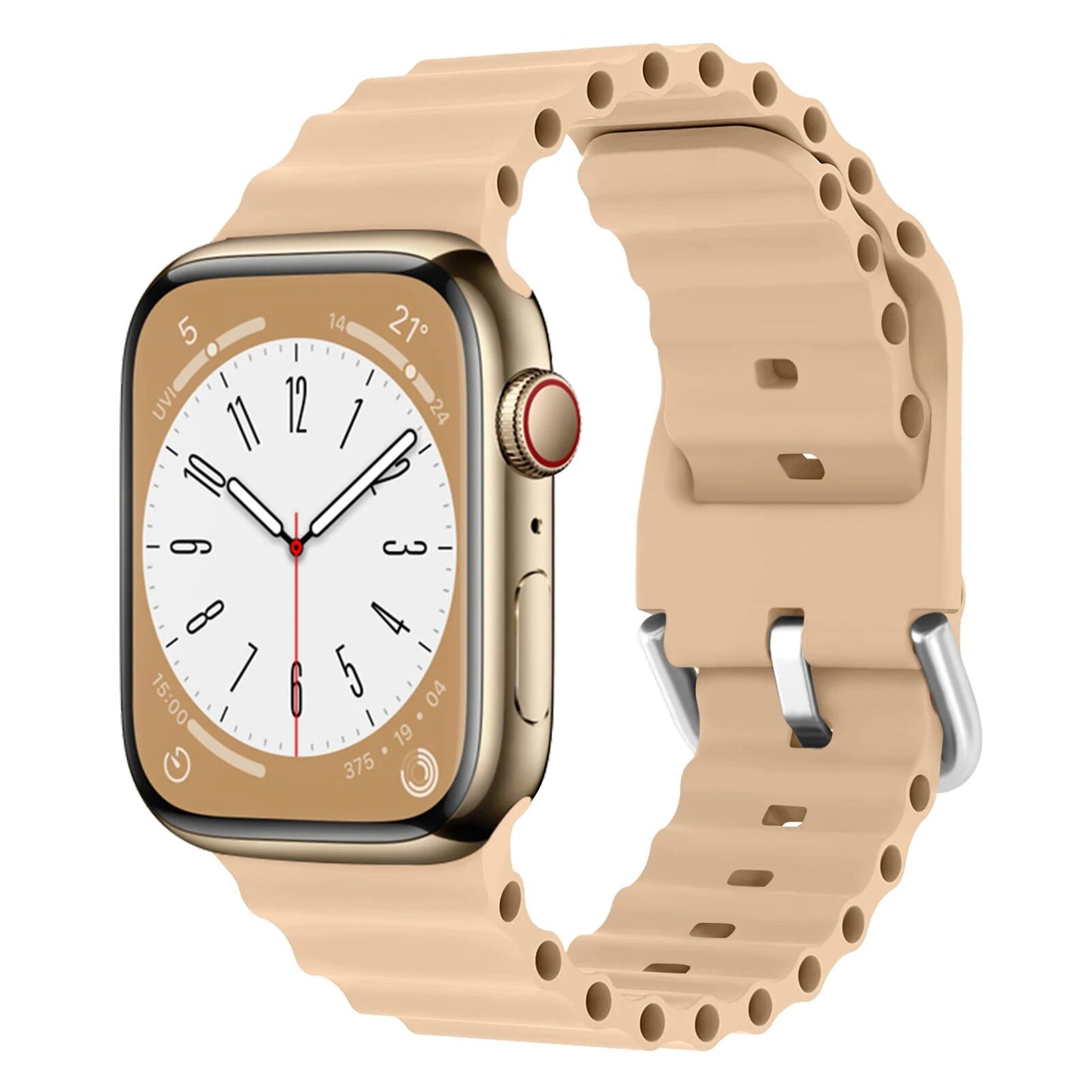 Bracelet en Silicone Sport pour Apple Watch – Étanche et Ergonomique