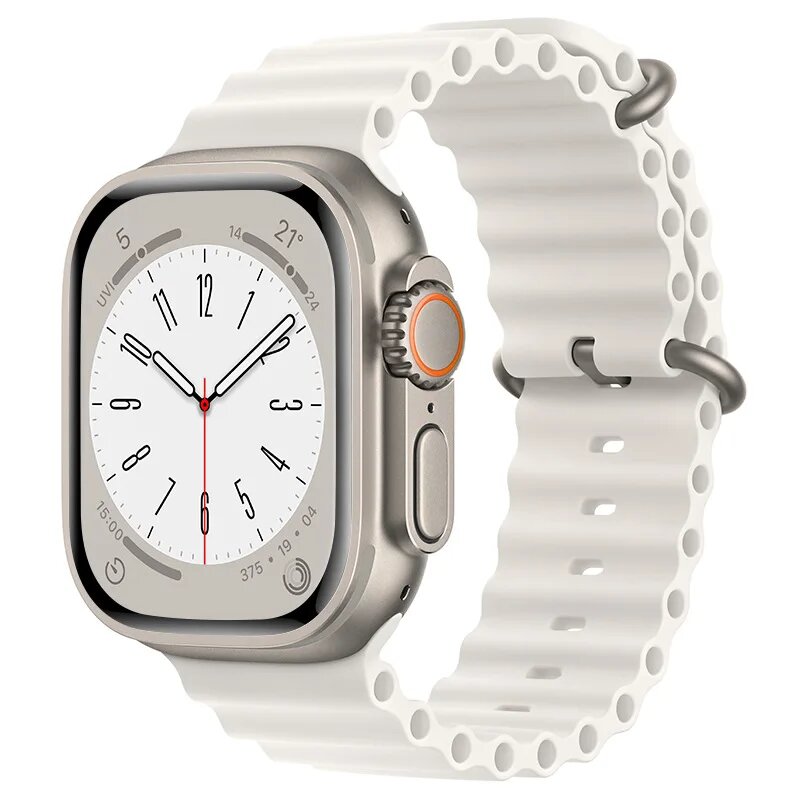 Bracelet en Silicone Sport pour Apple Watch – Étanche et Ergonomique