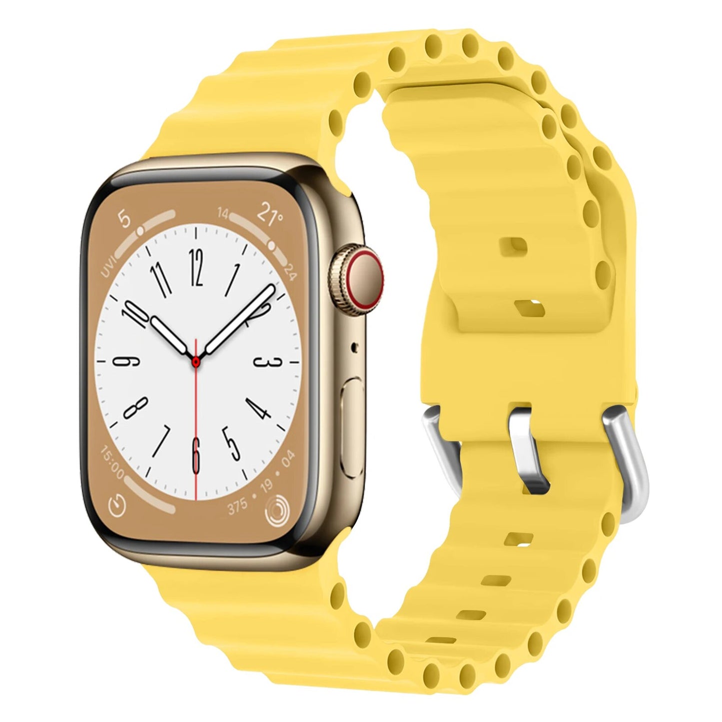 Bracelet en Silicone Sport pour Apple Watch – Étanche et Ergonomique