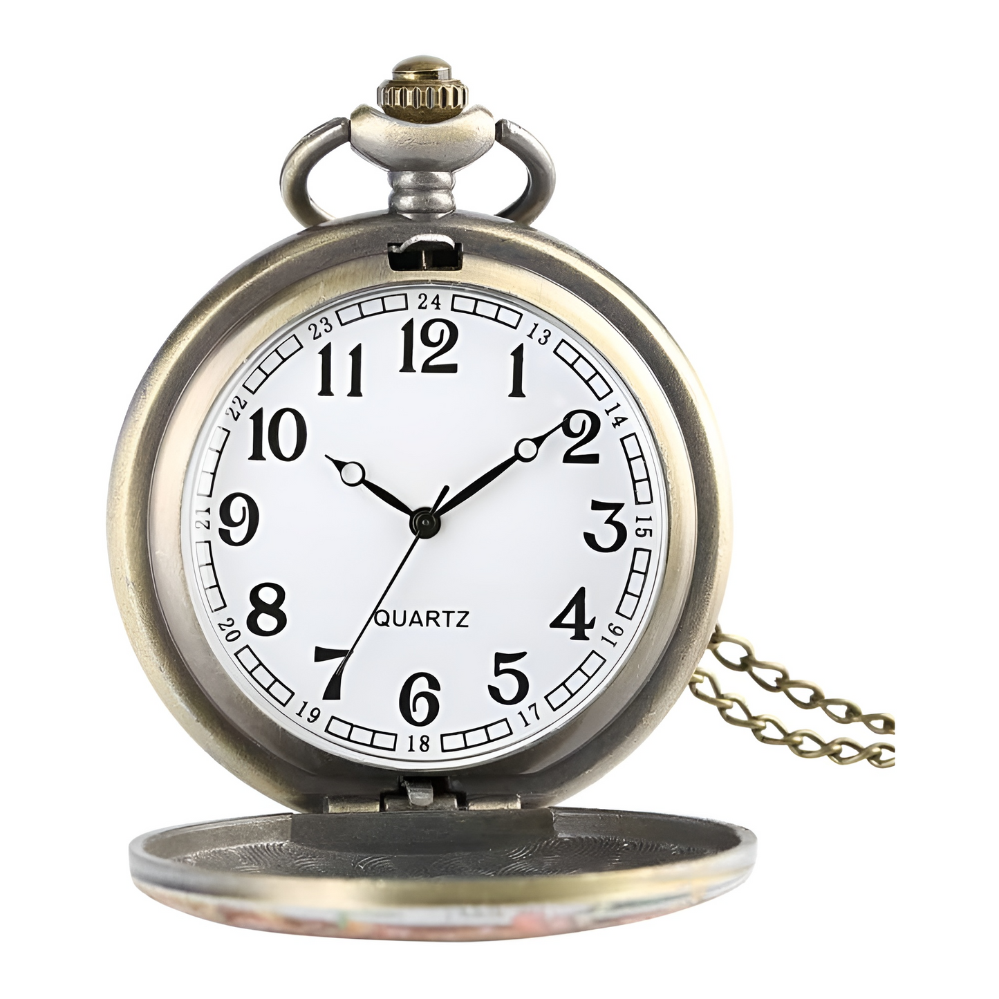 Montre de Gousset en Bronze – Un Accessoire de Style Unique