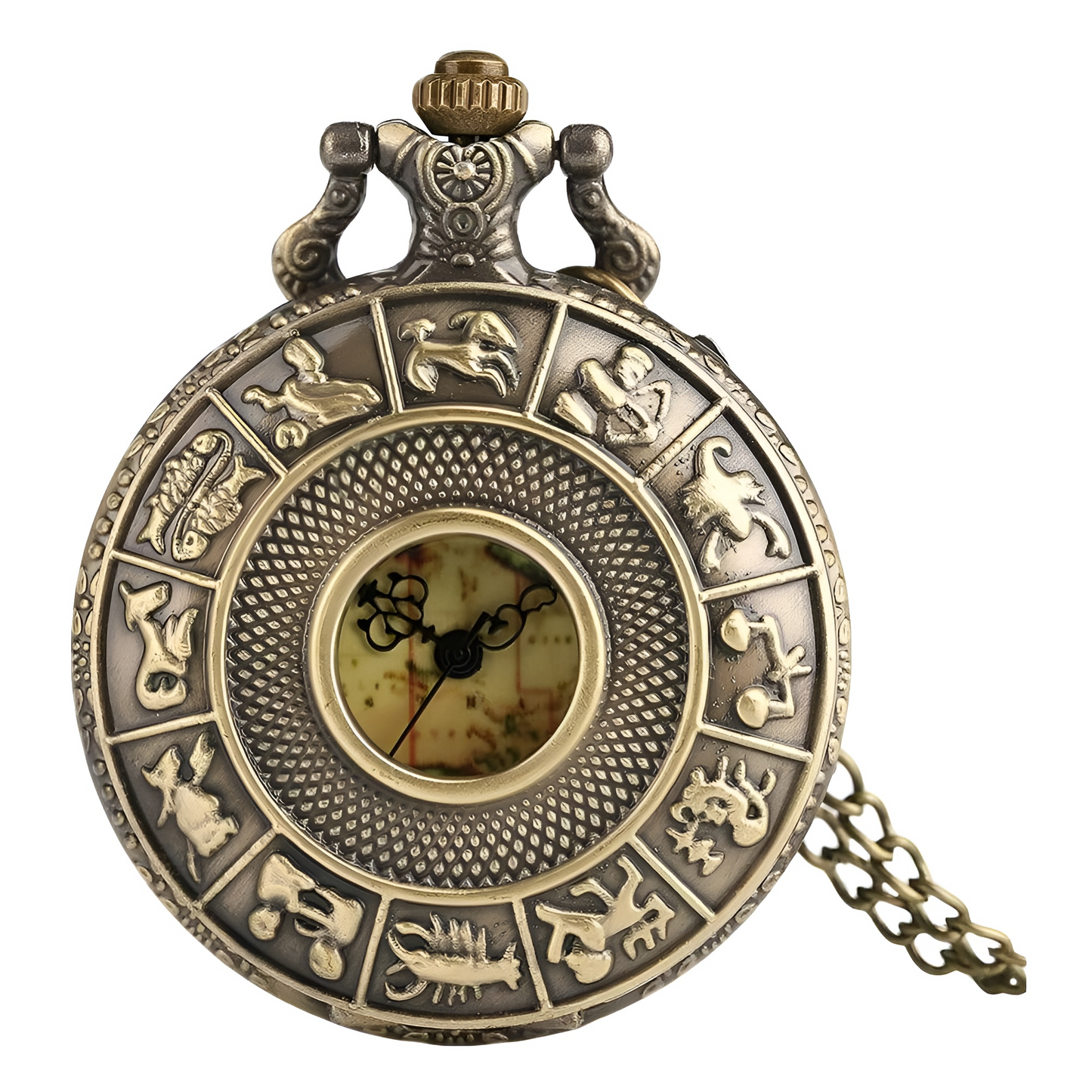 Montre de Poche avec Cadran Squelette – Mécanisme Apparent et Raffiné