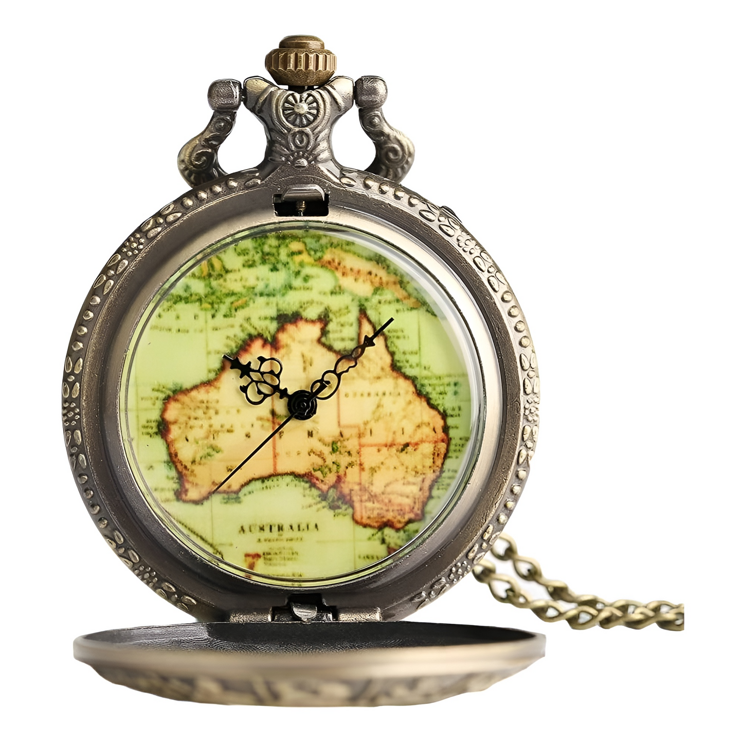 Montre de Poche avec Cadran Squelette – Mécanisme Apparent et Raffiné