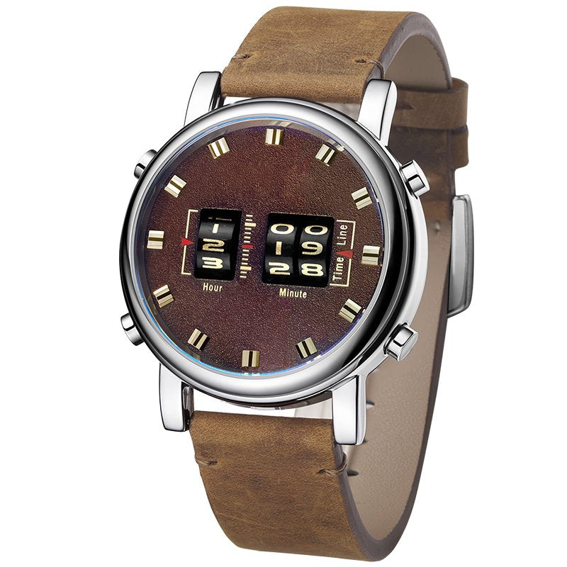Montre Homme à Rouleaux Blxck France – Design Mécanique et Originalité