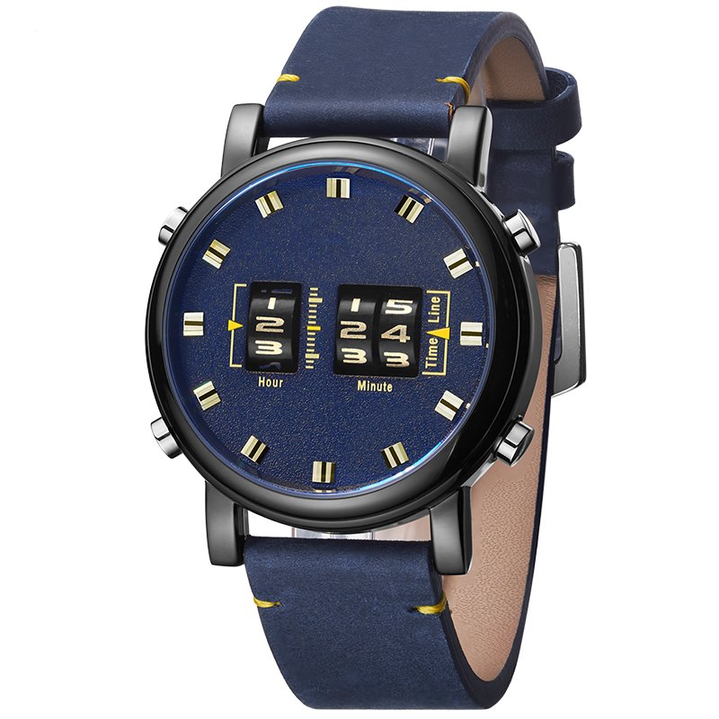 Montre Homme à Rouleaux Blxck France – Design Mécanique et Originalité