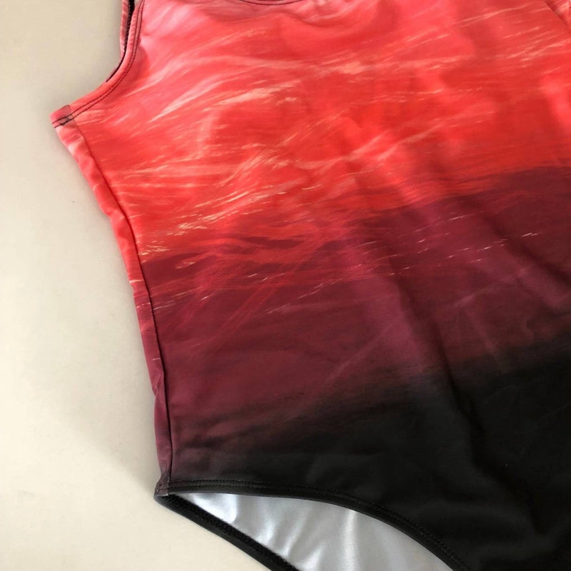 Maillot de bain sillonné le dos croisé