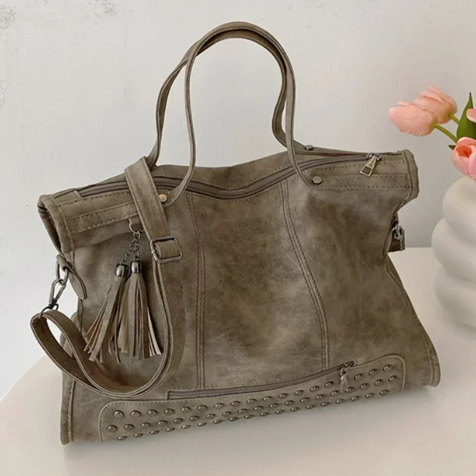 Sac de Cours Luxe en Cuir