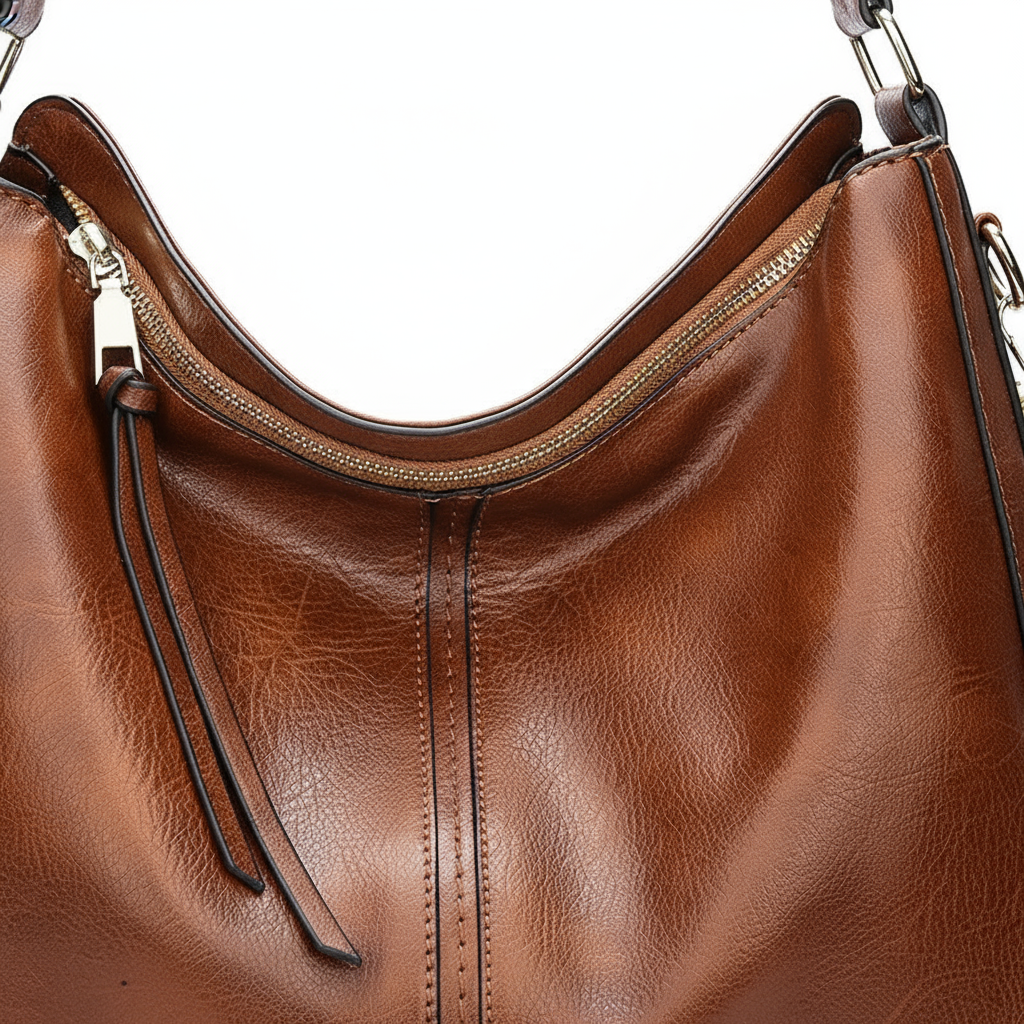 Sac Cabas Effet Cuir Vintage