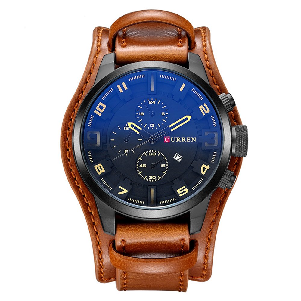 Montre avec Cadran Noir Édition Spéciale – Sobriété et Élégance