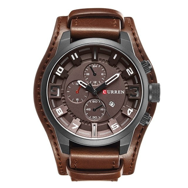 Montre avec Cadran Noir Édition Spéciale – Sobriété et Élégance