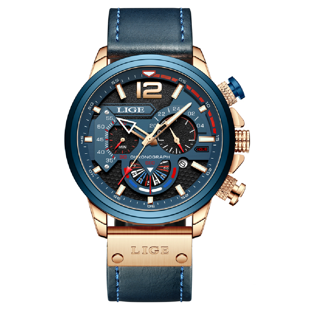Montre à Quartz en Cuir – Raffinement et Simplicité