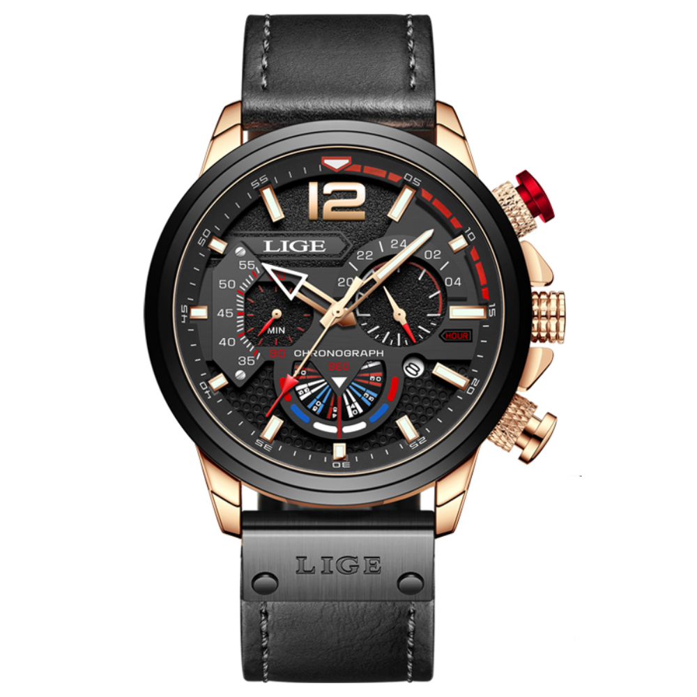 Montre à Quartz en Cuir – Raffinement et Simplicité