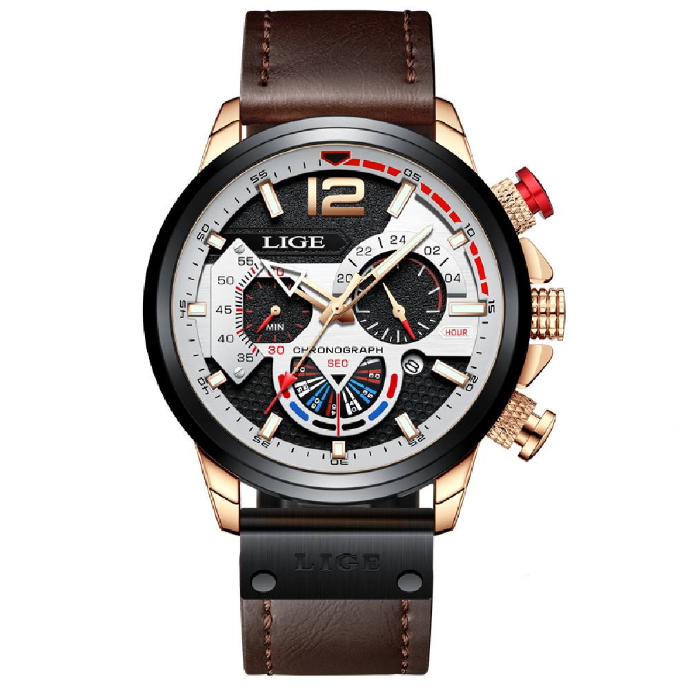 Montre à Quartz en Cuir – Raffinement et Simplicité