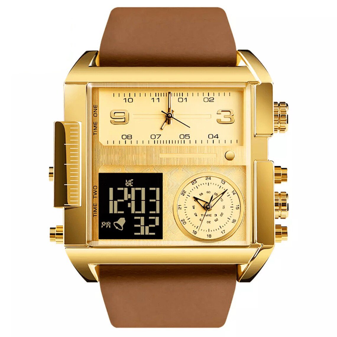 Montre de Luxe avec Double Fuseau Horaire – Élégance pour Voyageurs