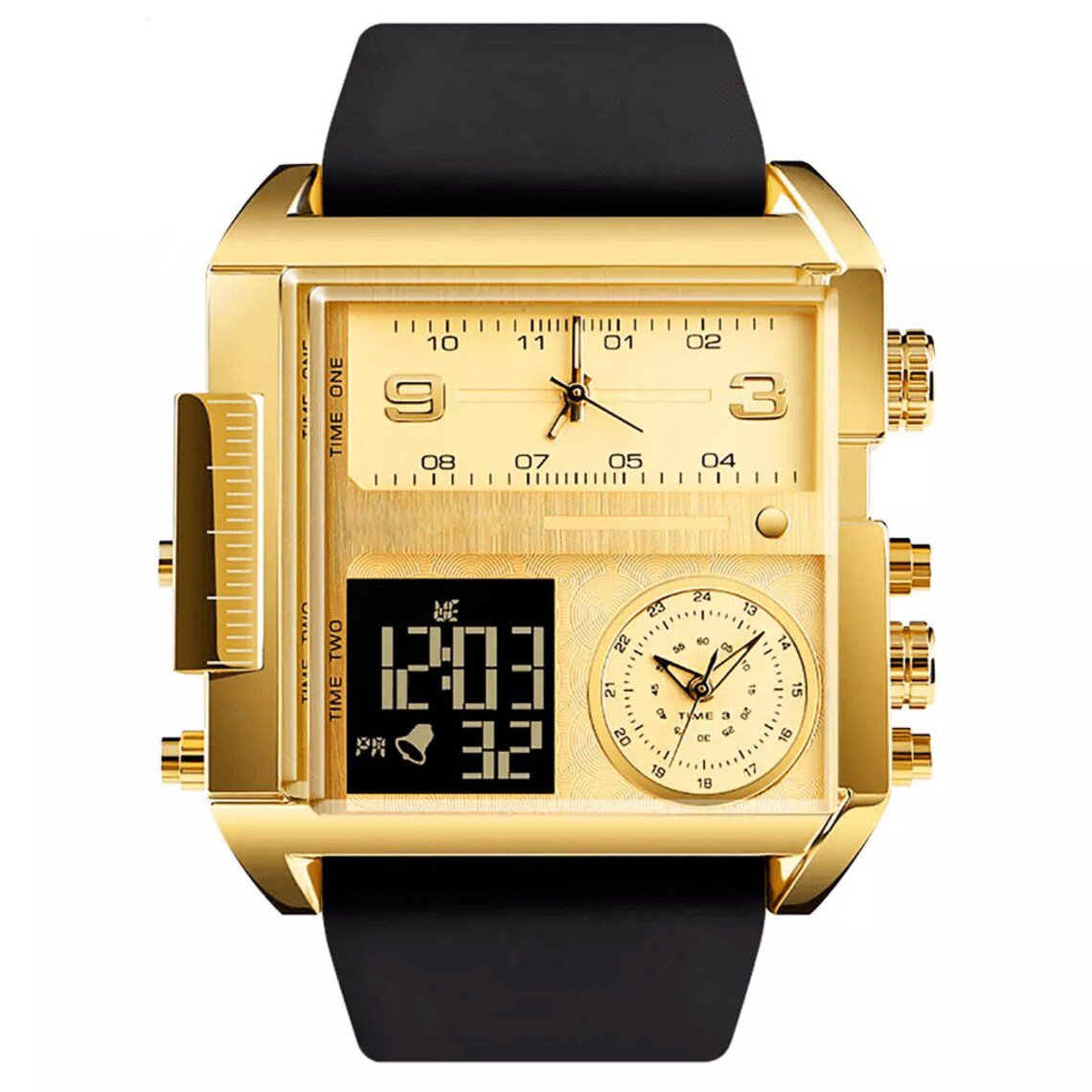 Montre de Luxe avec Double Fuseau Horaire – Élégance pour Voyageurs