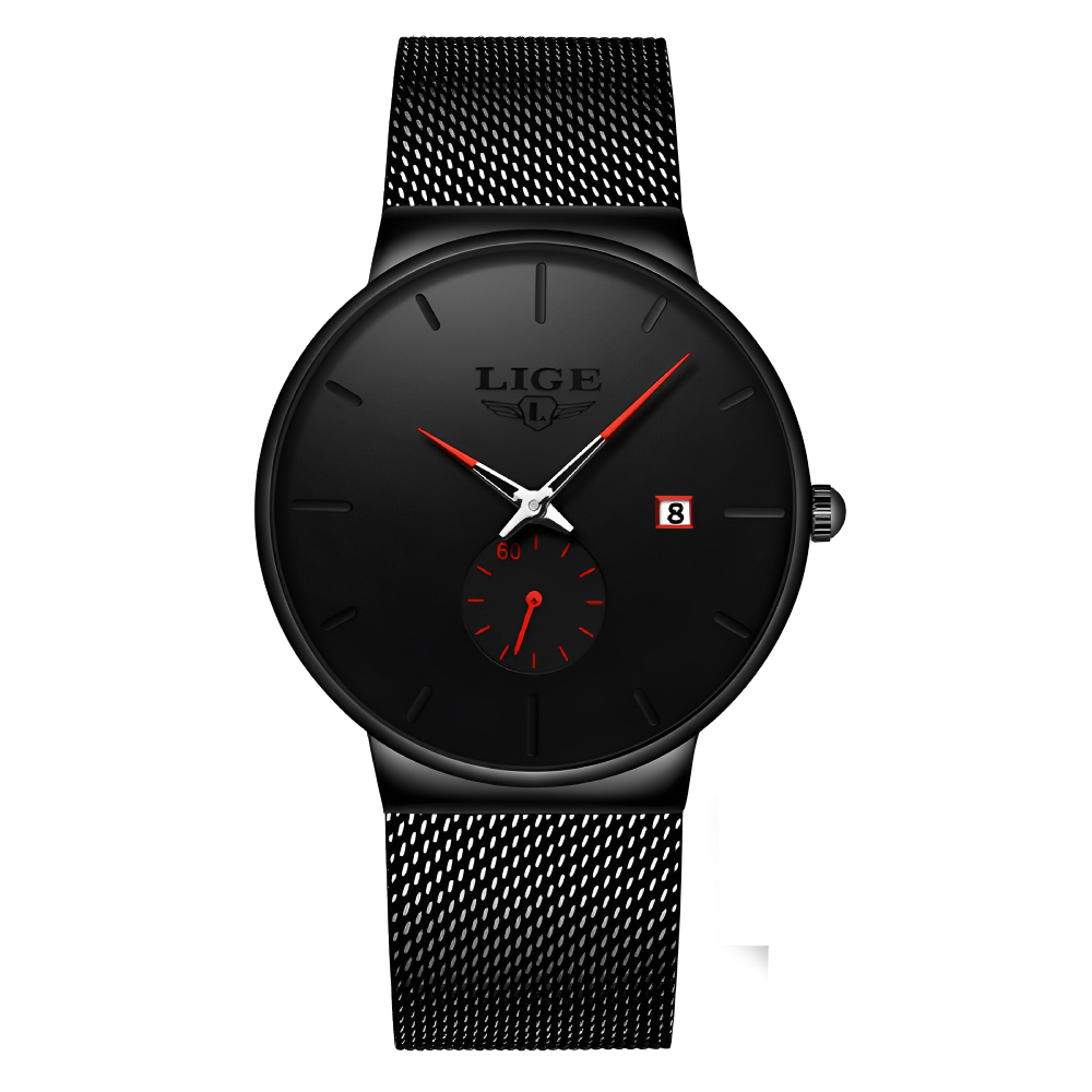 Montre Classique en Acier Orné de Diamants – Brillance et Raffinement
