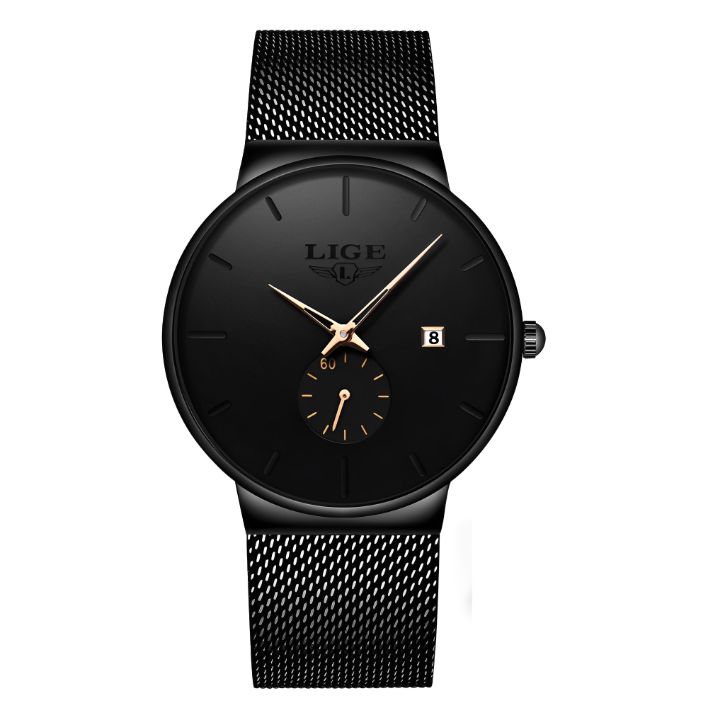 Montre Classique en Acier Orné de Diamants – Brillance et Raffinement