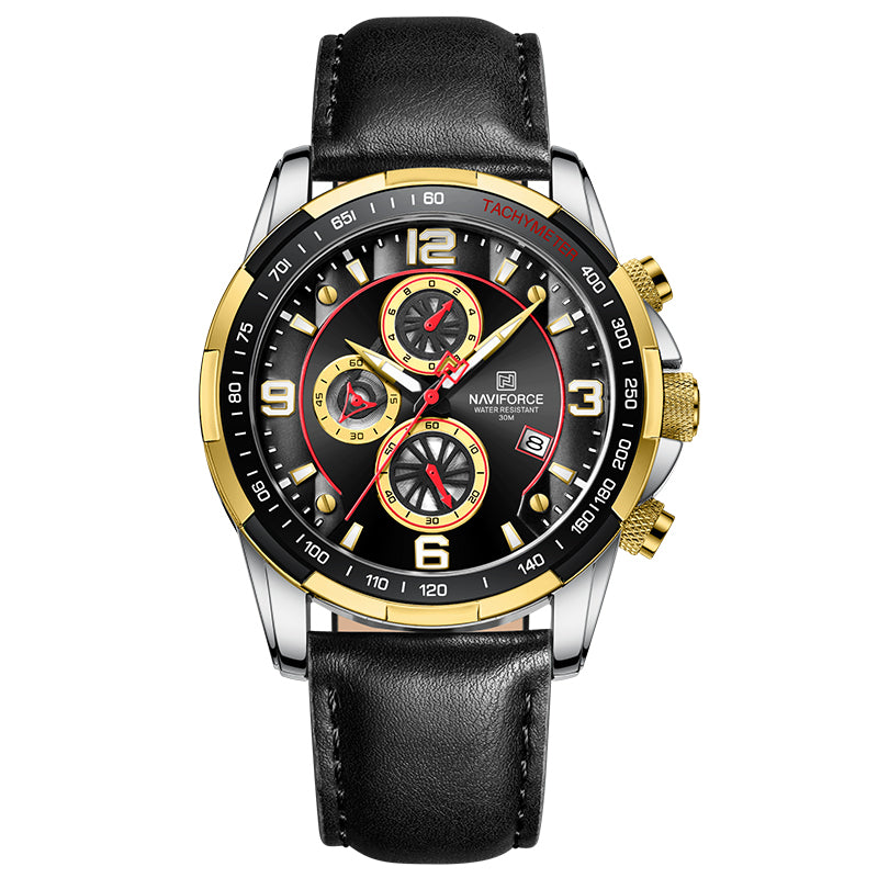 Montre avec Affichage Phosphorescent – Élégance Nocturne