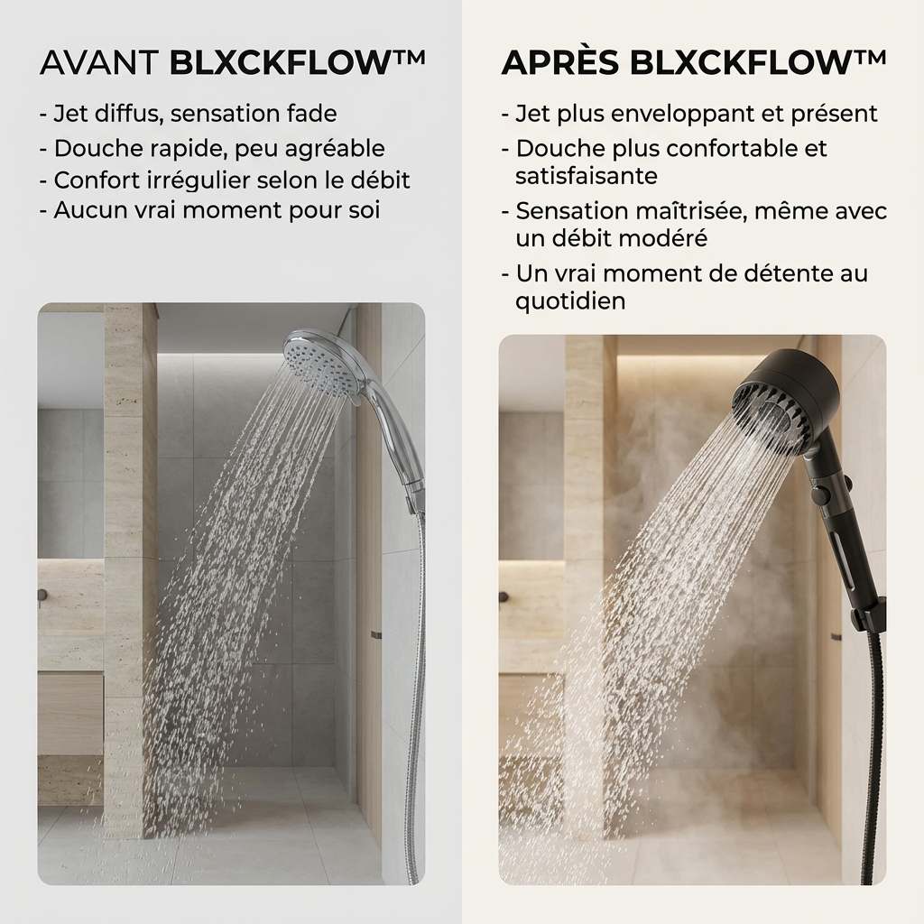 BLXCKFLOW™ Shower | Une douche plus intense, sans plus d’eau