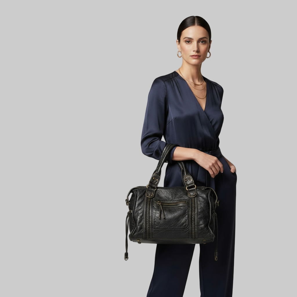 Sac à Main Femme en Cuir Vintage pour les Cours - LUNA