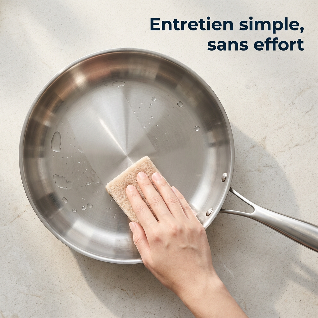 BLXCKCOOK™ Poêle Inox | Cuisinez sainement, sans revêtement toxique