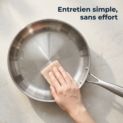 BLXCKCOOK™ Poêle Inox | Cuisinez sainement, sans revêtement toxique
