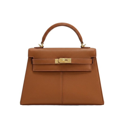 Sac à Main Femme Élégant en Cuir avec Fermoir Doré
