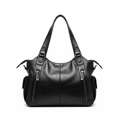 Sac à main femme cabas épaule en cuir – Grande capacité, multi-poches