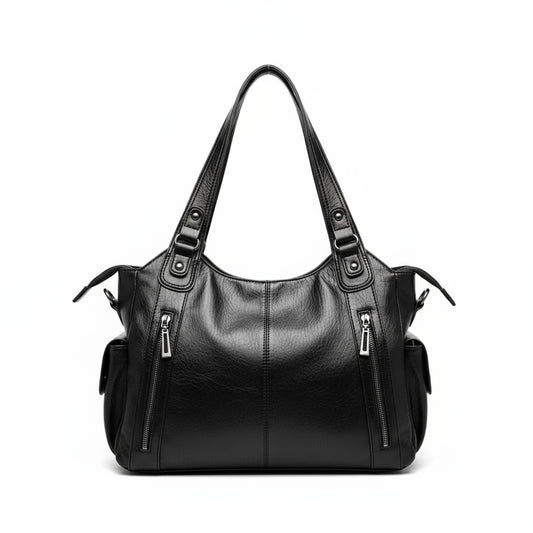 Sac à main femme cabas épaule en cuir – Grande capacité, multi-poches