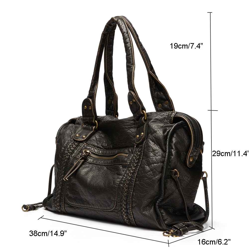 Sac à Main Femme en Cuir Vintage pour les Cours - LUNA