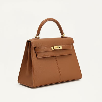 Sac à Main Femme Élégant en Cuir avec Fermoir Doré